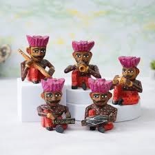 Decorative Wooden Musician 